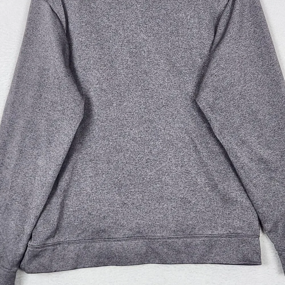 The North Face Hoodie Mens Large Gray Pullover Logo Fleece Kangaroo Pocket